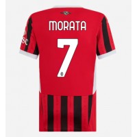 Dres AC Milan Alvaro Morata #7 Domáci pre Ženy 2024-25 Krátky Rukáv